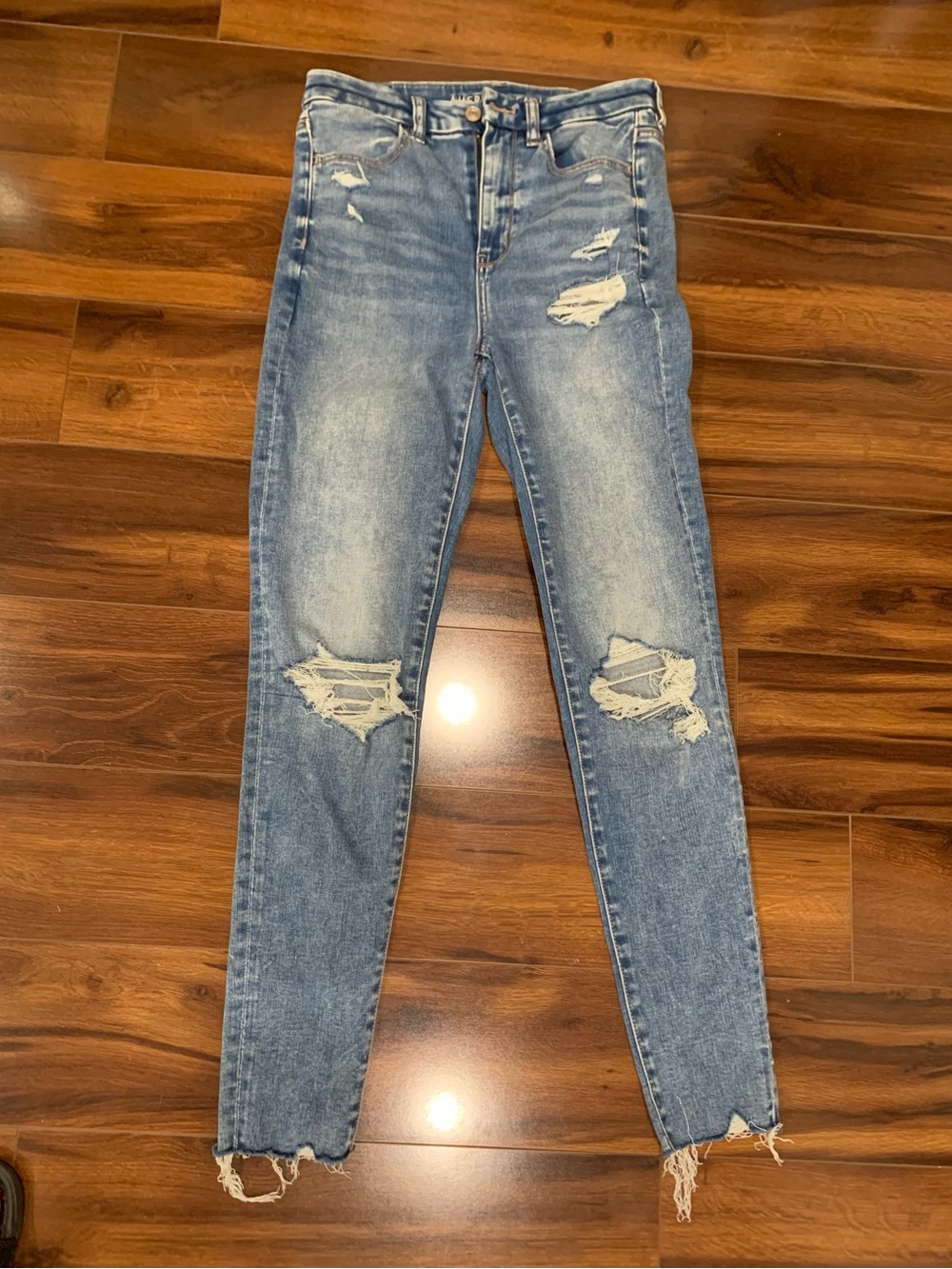 American Eagle Outfitters Women’s Skinny Distressed Jeans